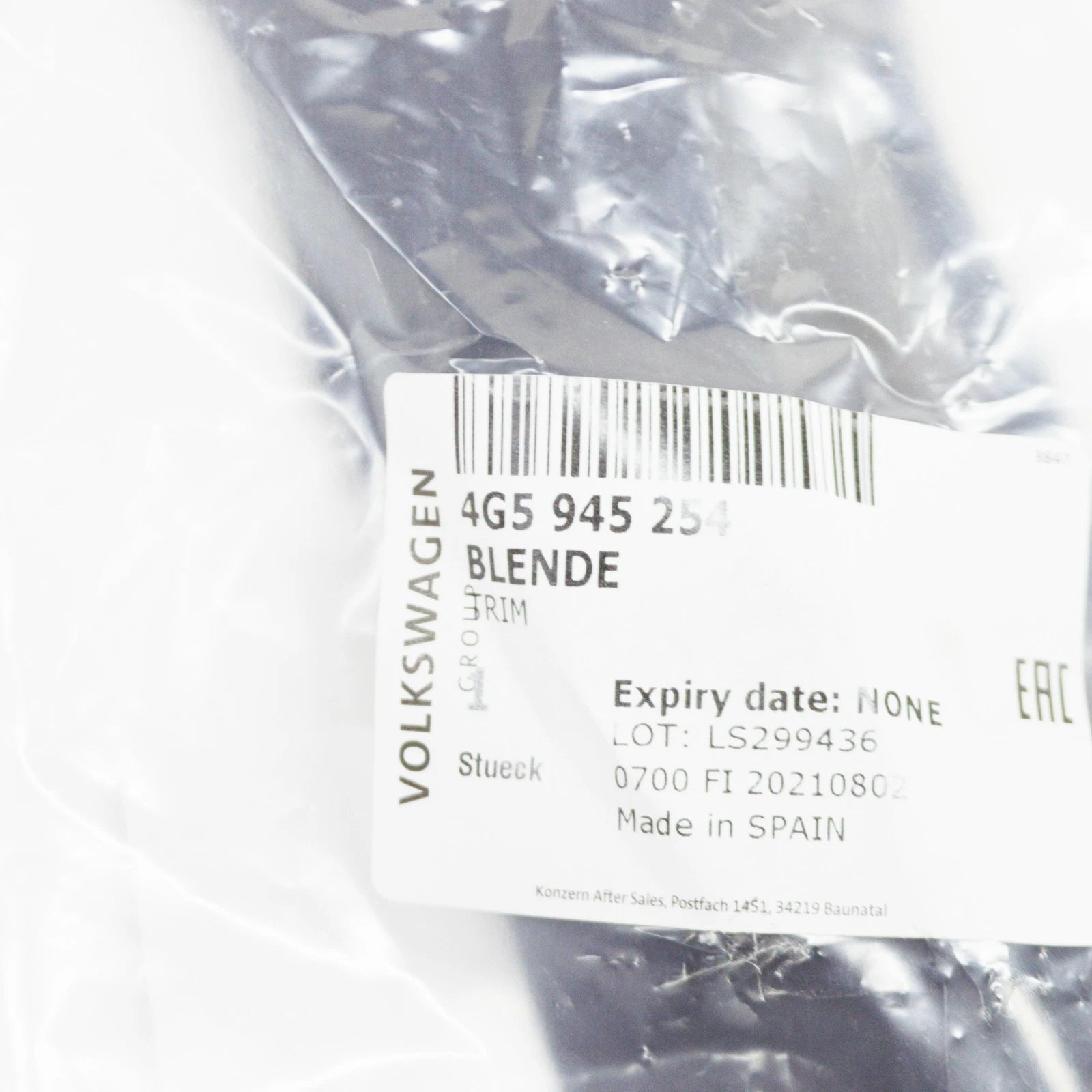 NEW AUDI A6 C7 REAR RIGHT TAIL LIGHT TRIM 4G5945254 ORIGINAL