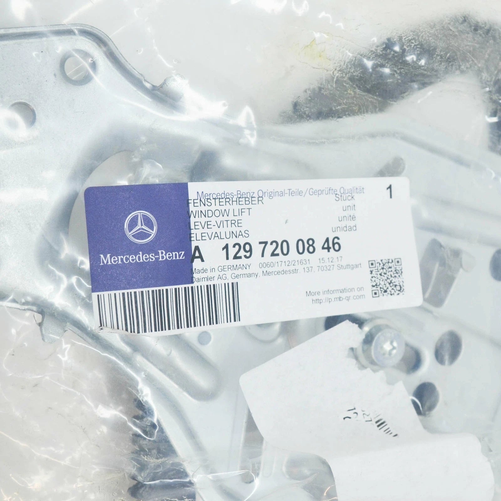 NEW MERCEDES-BENZ SL R129 FRONT RIGHT WINDOW REGULATOR A1297200846