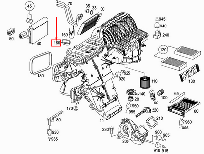 new mercedes-benz r w251 fire wall damping a1648350193 original