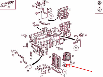 NEW MERCEDES-BENZ ML W163 BLOWER MOTOR RESISTOR A1638200297