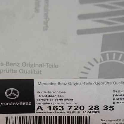NEW MERCEDES-BENZ ML W163 FRONT RIGHT DOOR LOCK LHD A1637202835 ORIGINAL