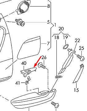 new volkswagen cc rear left door card panel cover trim 3c8867375a1qb original