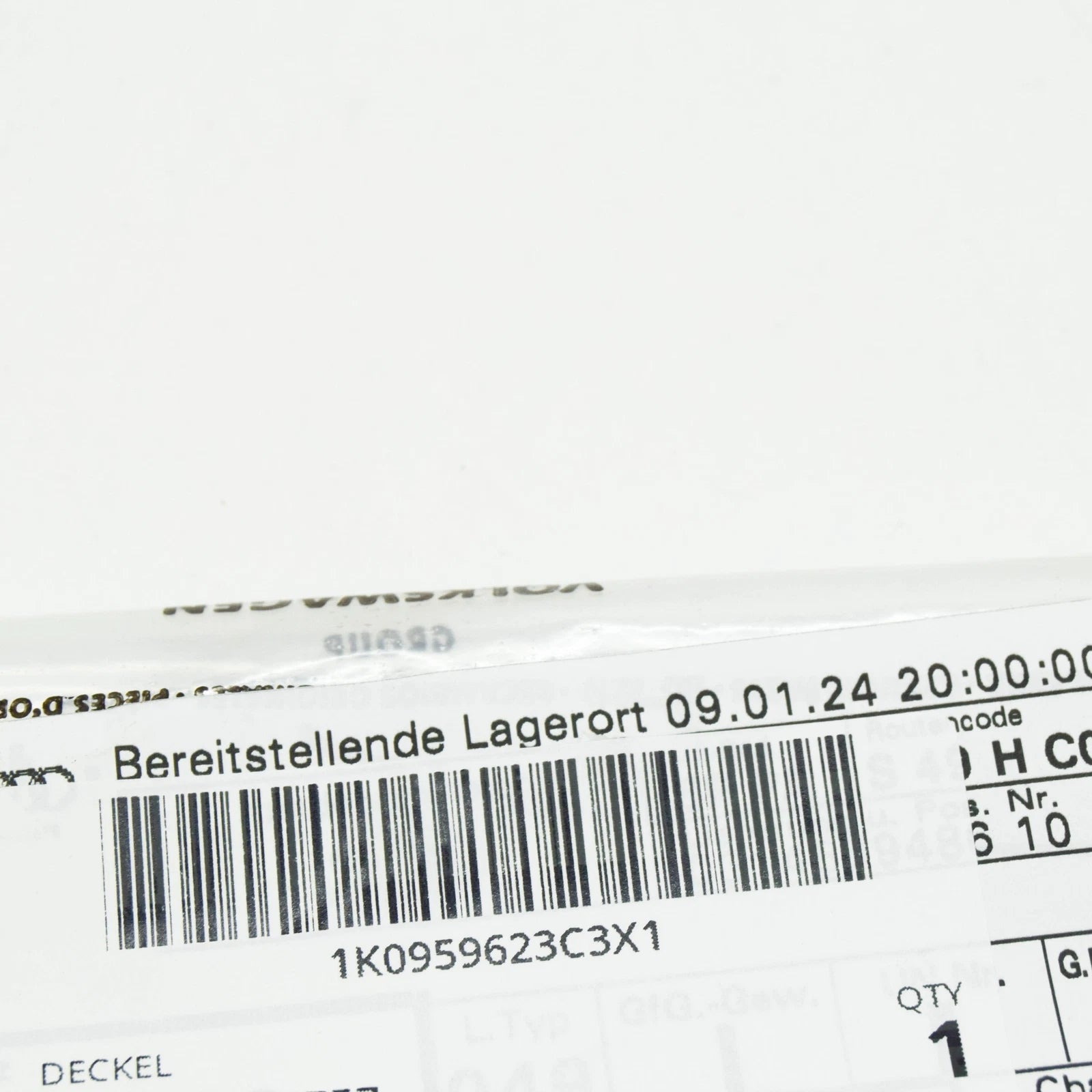 NEW VW GOLF 5K MK6 FRONT CENTRAL CONSOLE DUMMY COVER 1K0959623C3X1 ORIGINAL