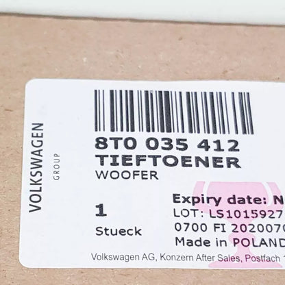 NEW AUDI A4 B8 REAR CENTRE BASS LOUDSPEAKER 8T0035412