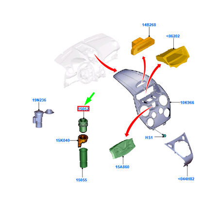 new ford ka mk2 cigar lighter knob and element 1568390 9s51-15055-ba38c5