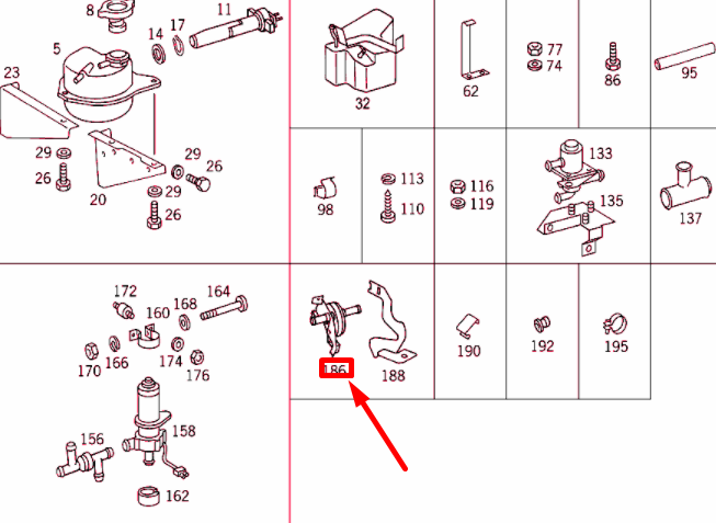 NEW MERCEDES-BENZ G W463 HEATER VALVE A4638300084 ORIGINAL