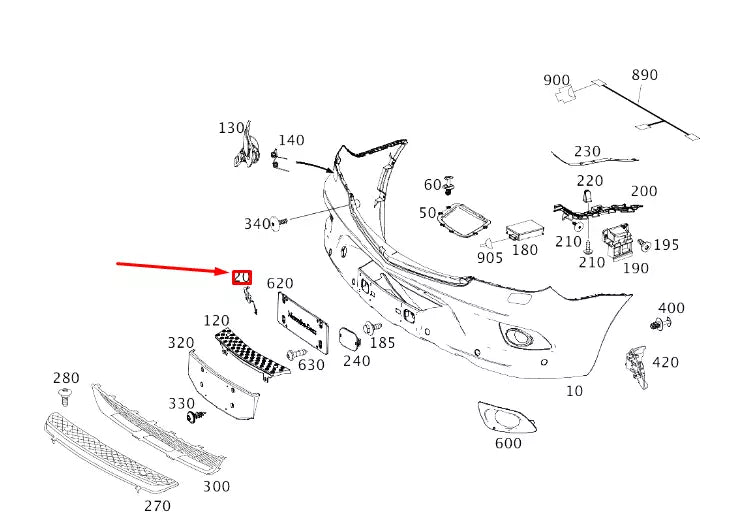 NEW MB SPRINTER W906 FRONT BUMPER TOW EYE COVER A00088500249B51 ORIGINAL