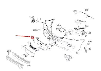 NEW MB SPRINTER W906 FRONT BUMPER TOW EYE COVER A00088500249B51 ORIGINAL