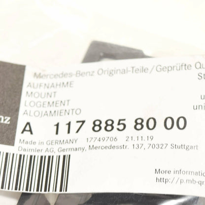 NEW MB CLA C117 FRONT BUMPER RIGHT CENTRAL INSIDE FIXTURE A1178858000 ORIGINAL