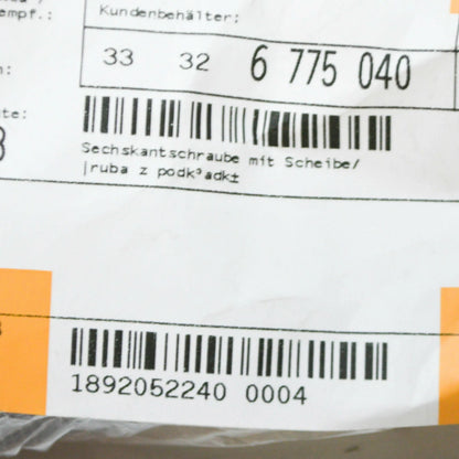 NEW BMW 5 G30 FRONT CROSSMEMBER HEX BOLT 33326775040 ORIGINAL