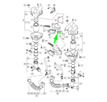 NEW AUDI A8 4H D4 FRONT RIGHT INTAKE AIR DUCT 4H0129510B ORIGINAL