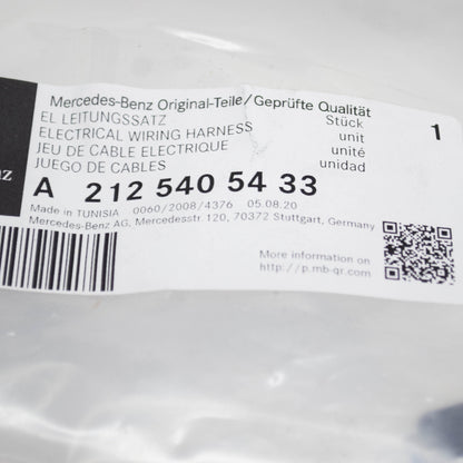 NEW MB E W212 STEERING SPEED SENSITIVE WIRING HARNESS RHD A2125405433 ORIGINAL