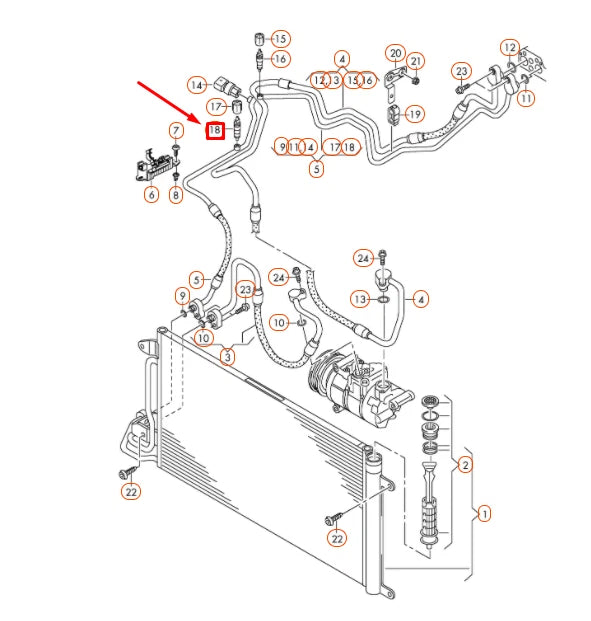 NEW AUDI A1 8X A/C SYSTEM INSERT 8E0820855 ORIGINAL