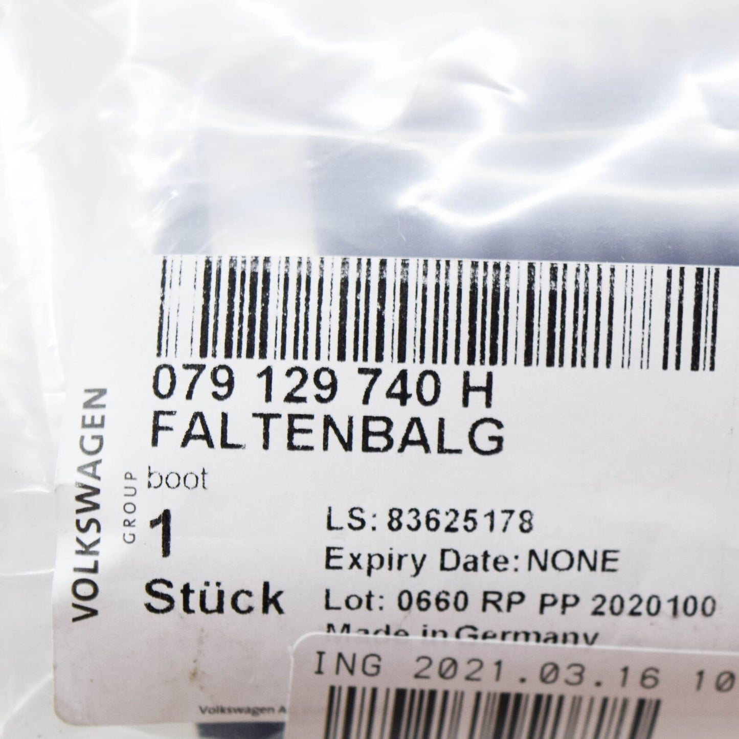 NEW AUDI A7 RS7 SPORTBACK AIR CLEANER INTAKE BOOT KIT 079129740H ORIGINAL