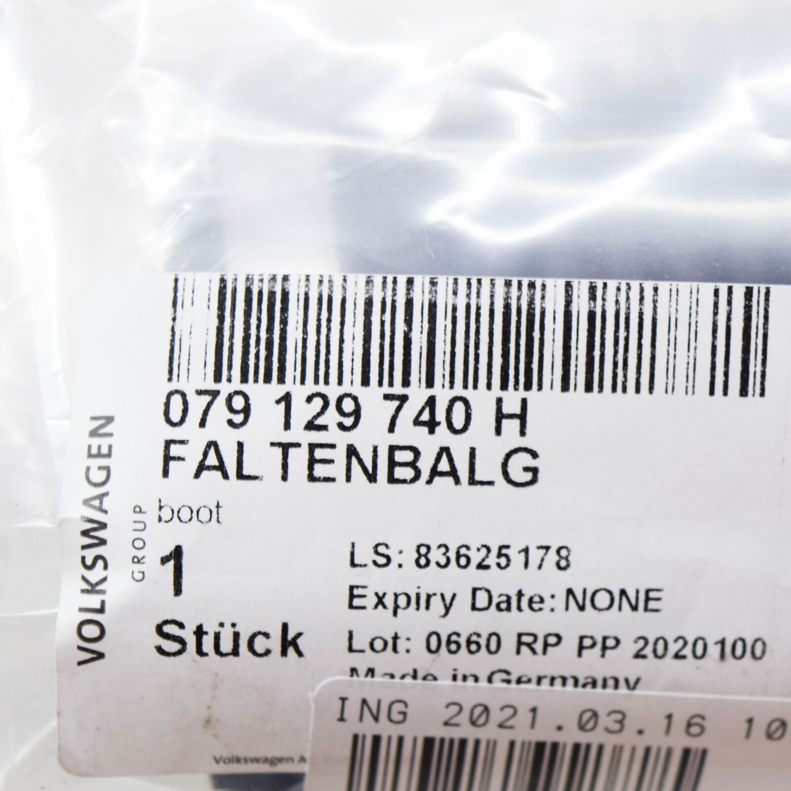 NEW AUDI A7 RS7 SPORTBACK AIR CLEANER INTAKE BOOT KIT 079129740H ORIGINAL