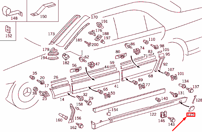 NEW MERCEDES-BENZ S W140 JACKING SOCKET COVERING A14069803309999 ORIGINAL