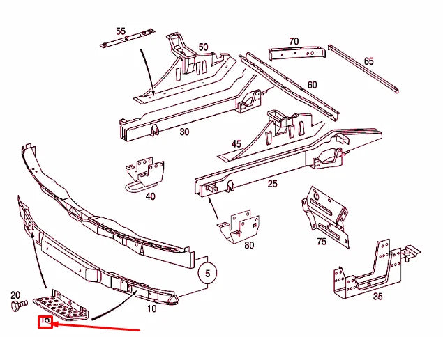 NEW MERCEDES-BENZ SPRINTER 903 LEFT RUNNING BOARD A9015230201