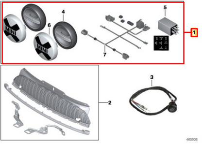 new mini clubman r55 led lights kit 63122288982 original