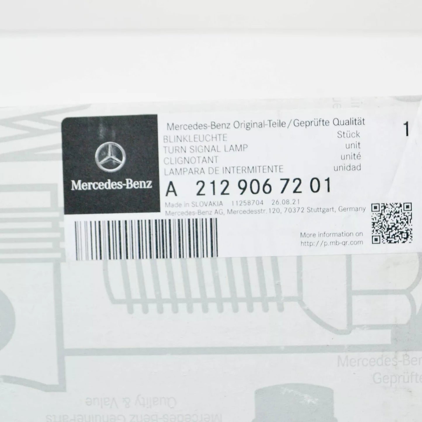 NEW MB E W212 FRONT LEFT DOOR MIRROR TURN INDICATOR A2129067201