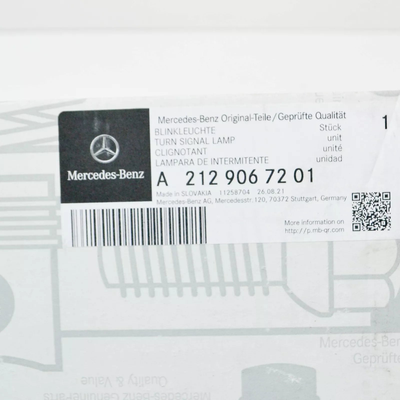 NEW MB E W212 FRONT LEFT DOOR MIRROR TURN INDICATOR A2129067201