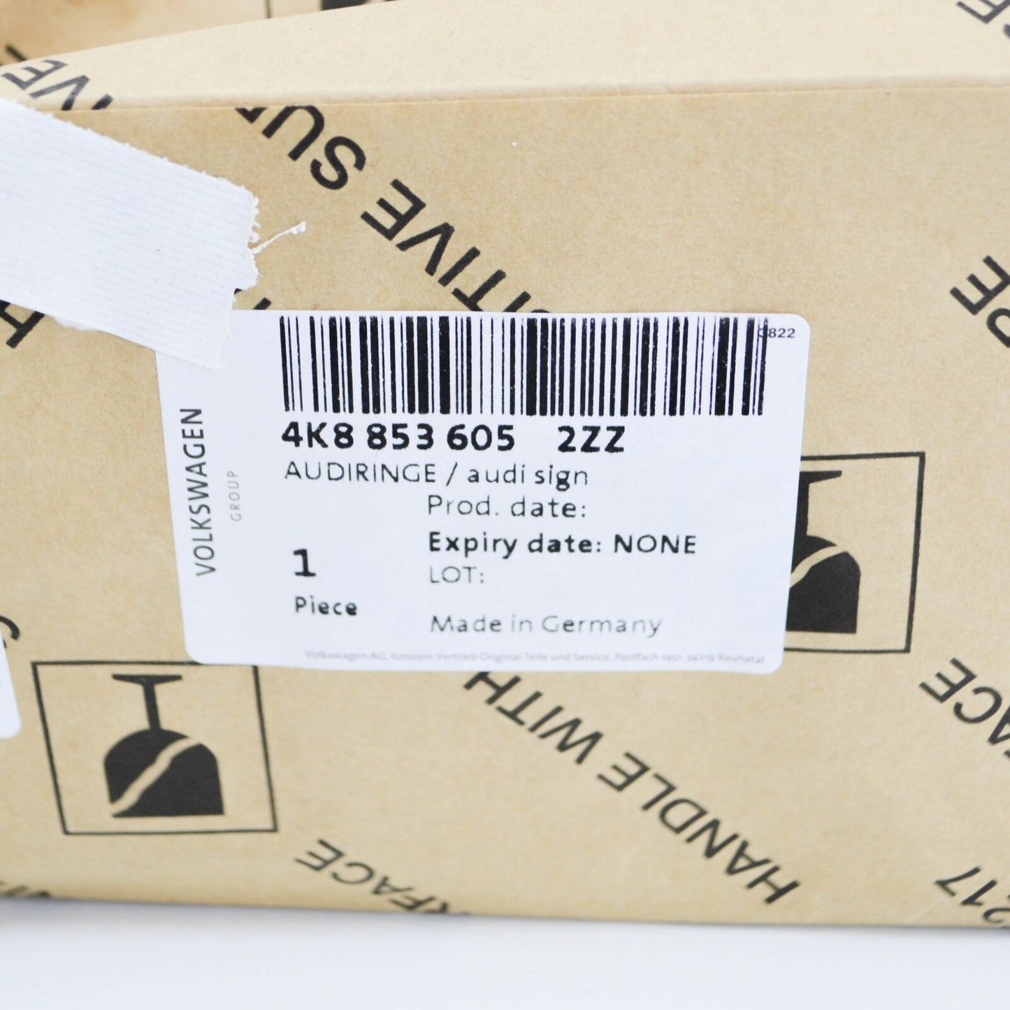 NEW AUDI RS7 SPORTBACK 4K8 FRONT RADIATOR GRILLE BADGE 4K88536052ZZ ORIGINAL