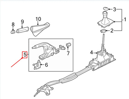 NEW VW GOLF VII 5G MK7 PARKING BRAKE LEVER 5G0711303 ORIGINAL