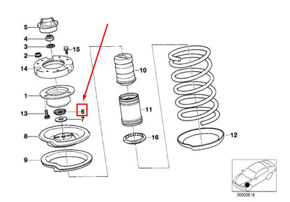 NEW BMW 3 COMPACT E36 DUST SEALING GASKET 31331110196 1110196