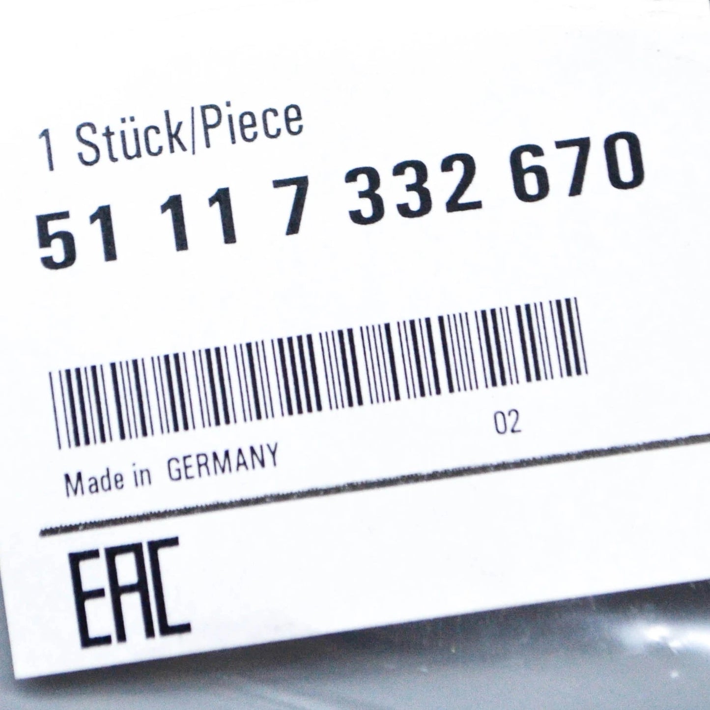 NEW BMW 5 GT F07 RIGHT HEADLIGHT WASHER COVER 51117332670 7332670 2015 ORIGINAL