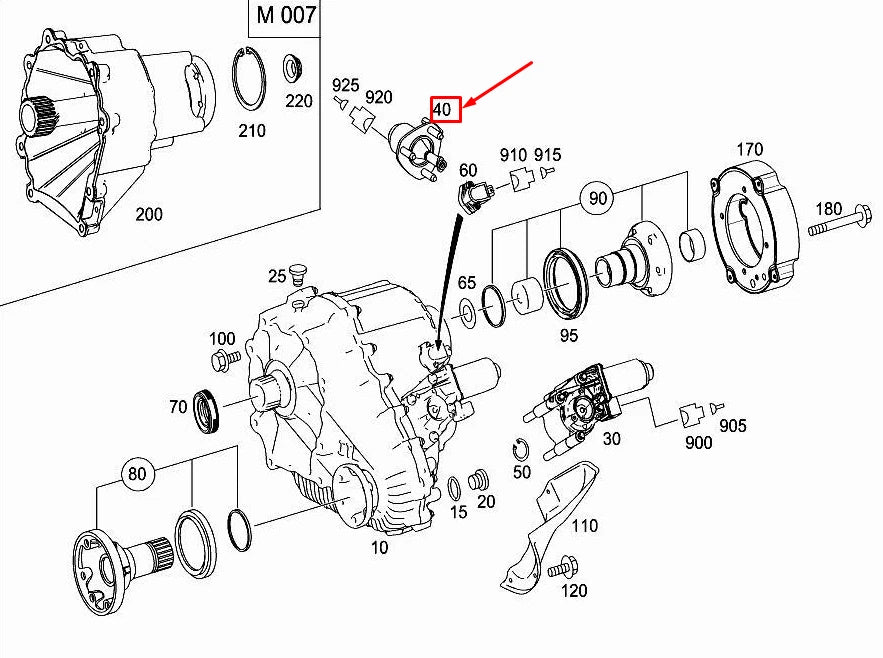 NEW MERCEDES-BENZ M W164 TRANSFER CASE SOLENOID SWITCH A1642800058 ORIGINAL