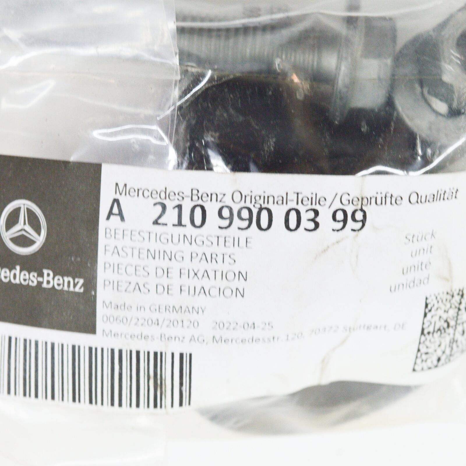 NEW MB E W210 FRONT SHOCK ABSORBER MOUNTING PARTS KIT A2109900399 ORIGINAL