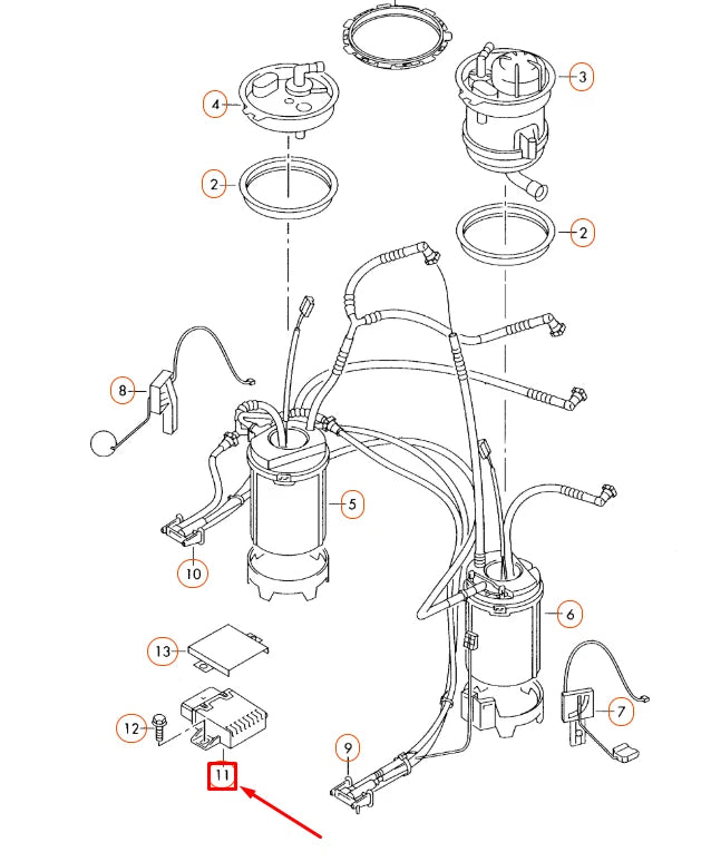 NEW AUDI Q7 4L FUEL PUMP CONTROL UNIT 4F1906093B ORIGINAL