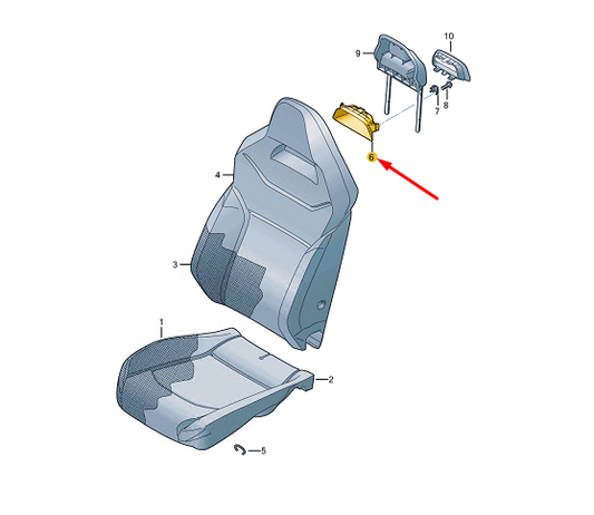 new cupra formentor front seat cap 5ff8811819dg original