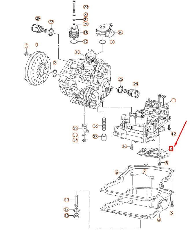 NEW AUDI Q3 8U AUTOMATIC TRANSMISSION OIL STRAINER 09M325429 ORIGINAL