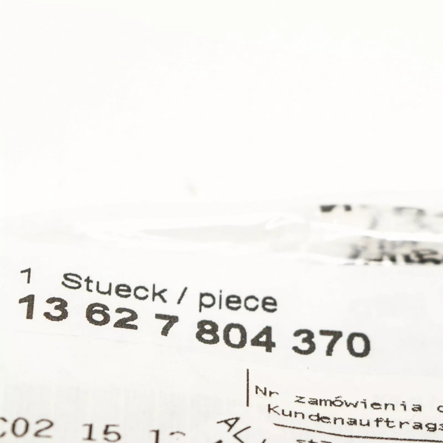 NEW BMW E60N PARTICULATE FILTER SENSOR PROTECTIVE HOSE 7804370 13627804370