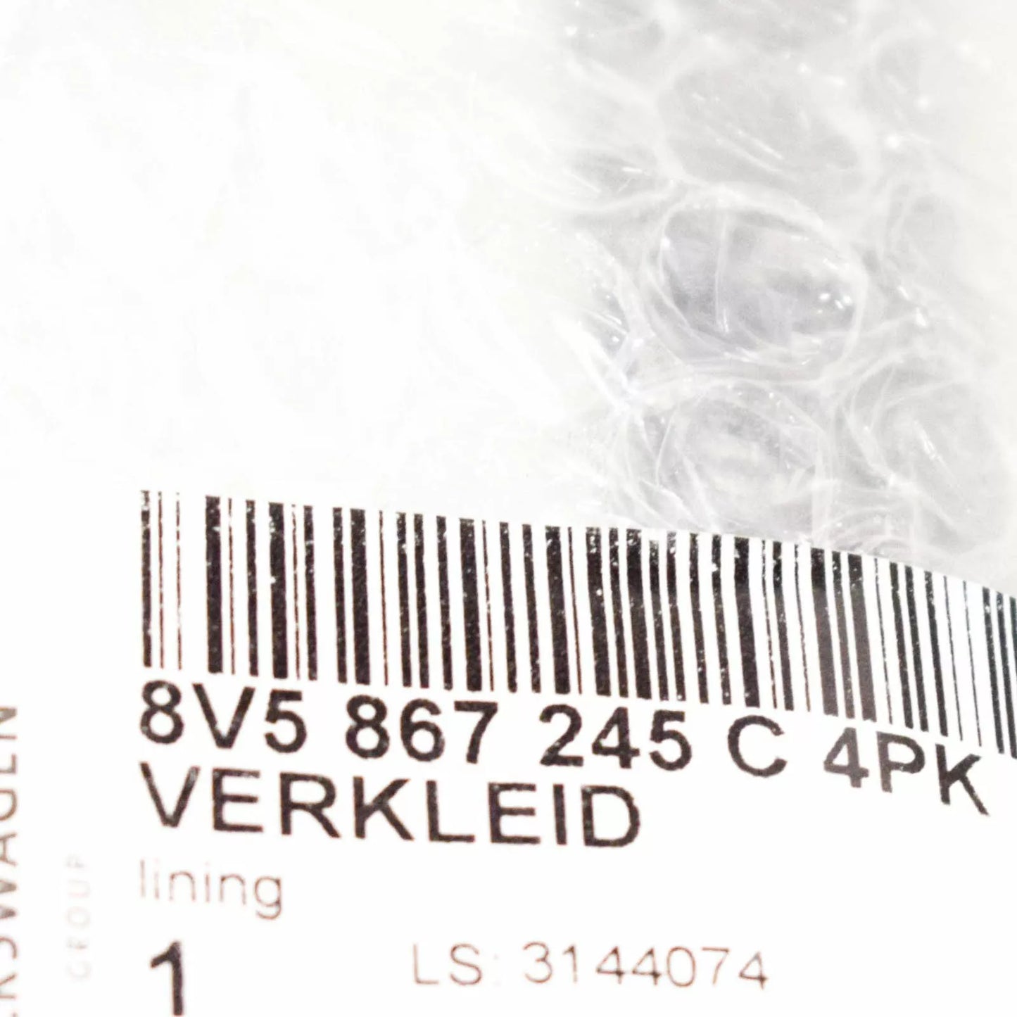 NEW AUDI A3 CABRIO 8V REAR LEFT C PILLAR TRIM 8V5867245C4PK