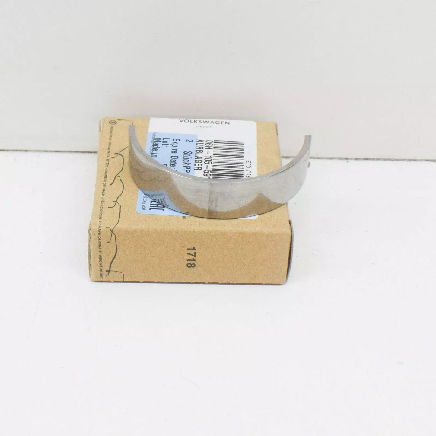 NEW AUDI A3 8P CRANKSHAFT LOWER YELLOW BEARING SHELL 06H105591JGLB ORIGINAL