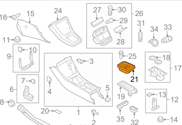 NEW VOLKSWAGEN EOS FRONT CENTER CONSOLE SOUND ABSORBER DAMPER 1K0864220 ORIGINAL