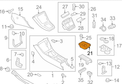 NEW VOLKSWAGEN EOS FRONT CENTER CONSOLE SOUND ABSORBER DAMPER 1K0864220 ORIGINAL