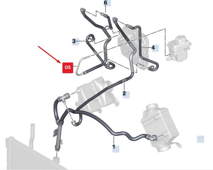 NEW BMW X5 F15 EXPANSION TANK LINE 17127627331 7627331 ORIGINAL