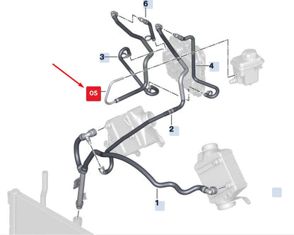 NEW BMW X5 F15 EXPANSION TANK LINE 17127627331 7627331 ORIGINAL