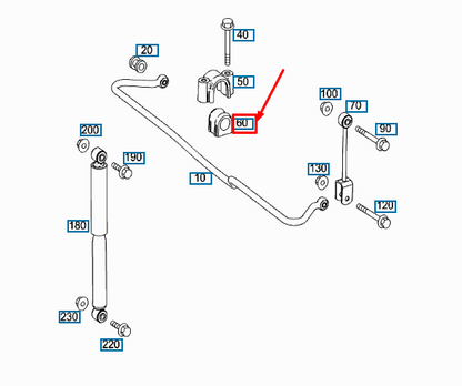 new mercedes-benz sprinter 906 rear torsion bar mount a9063262681 original