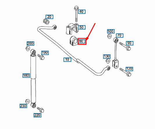 new mercedes-benz sprinter 906 rear torsion bar mount a9063262681 original