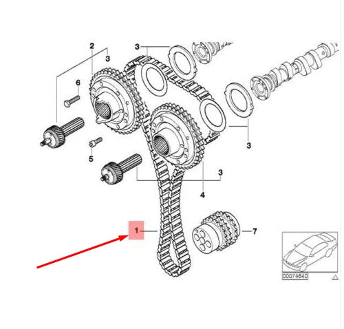 NEW BMW M3 COUPE E46 TIMING CHAIN 11317830869 7830869 ORIGINAL