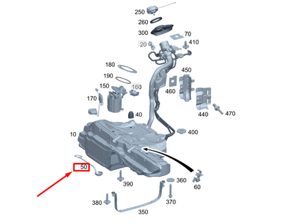 new mercedes-benz c s206 ground line a2065406426 original
