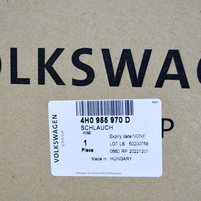 NEW AUDI A8 4H HEADLIGHT WASHER SYSTEM HOSE 4H0955970D ORIGINAL