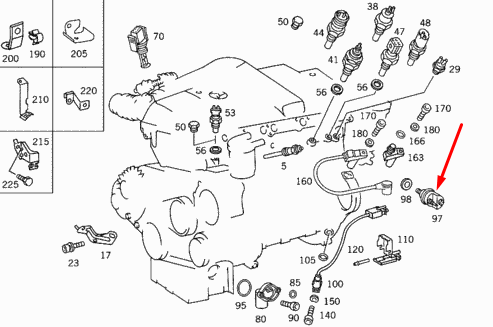 NEW MB S-CLASS W220 OIL PRESSURE SENDING UNIT A0065429417 3.2 PETROL ORIGINAL