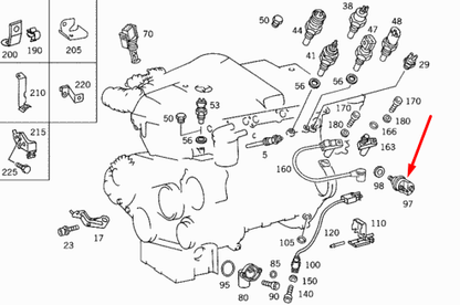NEW MB S-CLASS W220 OIL PRESSURE SENDING UNIT A0065429417 3.2 PETROL ORIGINAL