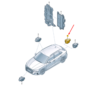 new audi a3 8y rear reversing camera 5wa980556b original