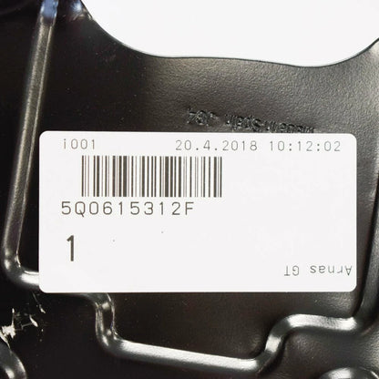 NEW AUDI A3 8V FRONT RIGHT BRAKE DISC COVER PLATE 5Q0615312F 2016 ORIGINAL