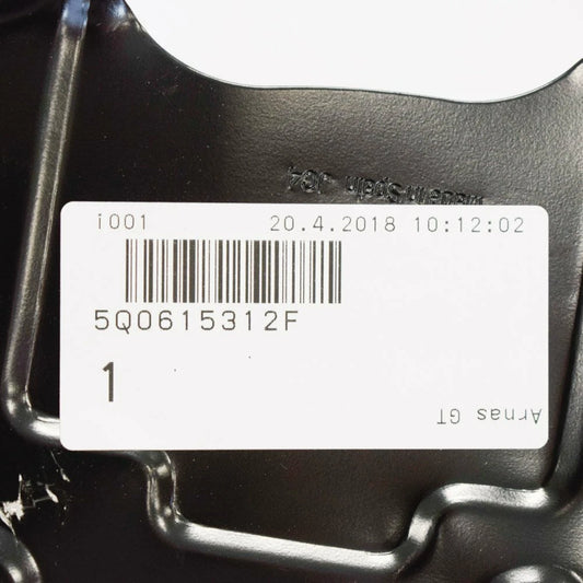 NEW AUDI A3 8V FRONT RIGHT BRAKE DISC COVER PLATE 5Q0615312F 2016 ORIGINAL